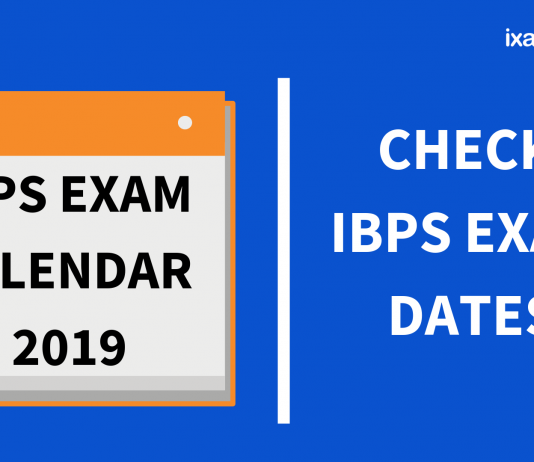 IBPS Exam Calendar 2019