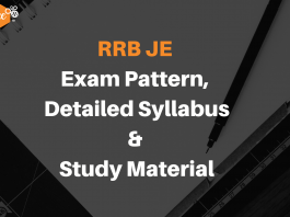 RRB JE 2019 Exam pattern, Detailed Syllabus and Study Material