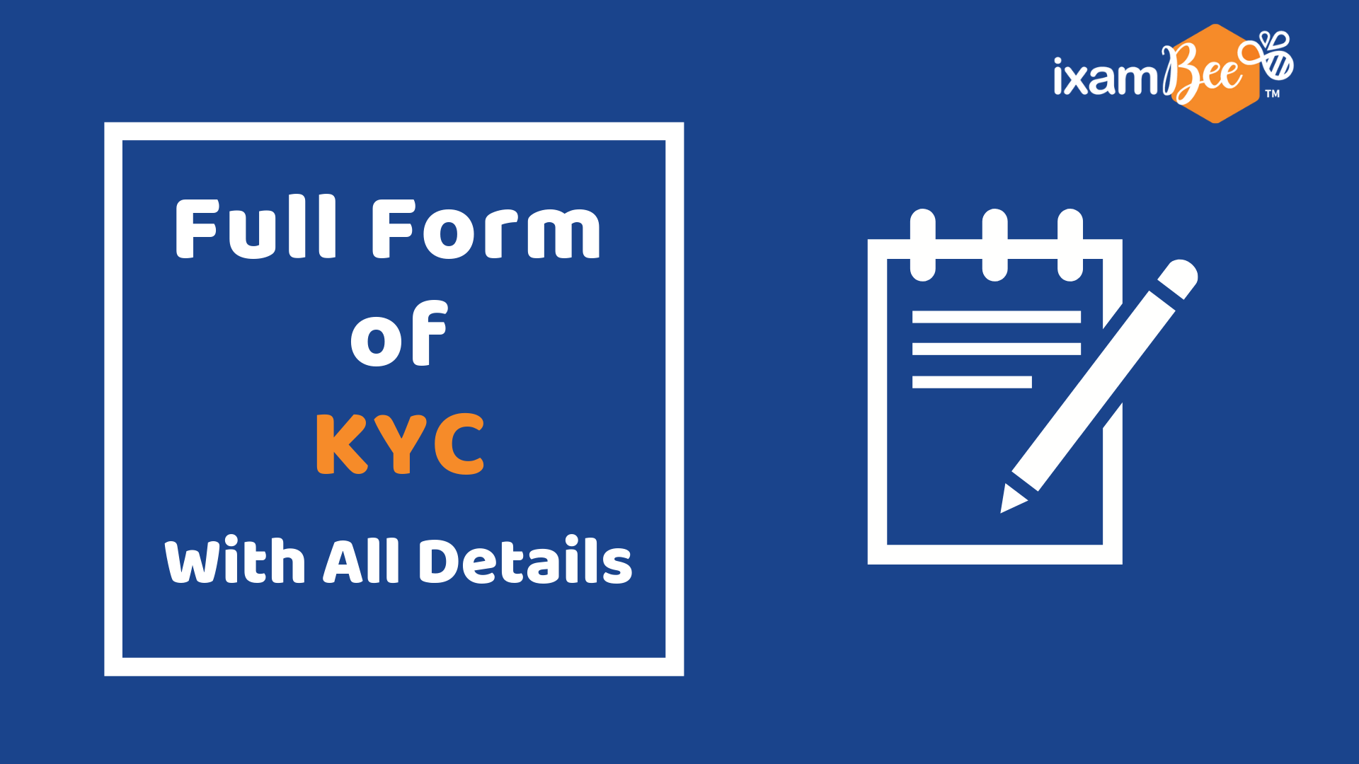 Full Form Of KYC What Does KYC Stand For 