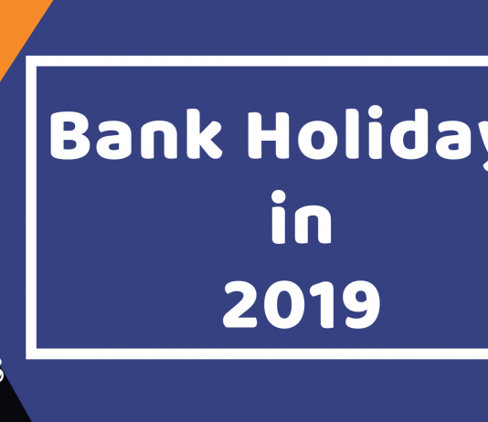 Bank Holidays in 2019