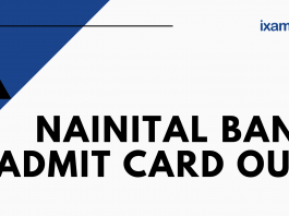 Nainital Bank Admit Card Out