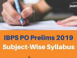 IBPS PO Prelims Subject-wise Syllabus