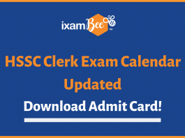 hssc clerk exam dates & admit card