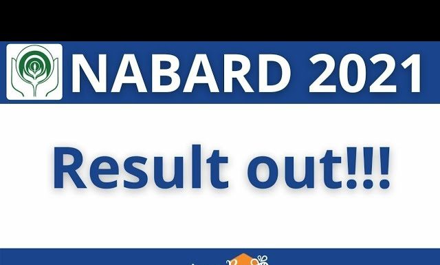 NABARD Grade B Final Result : Result Out! Direct Link