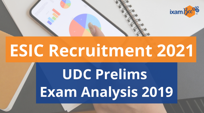 ESIC Recruitment 2021: UDC Prelims Exam Analysis 2019