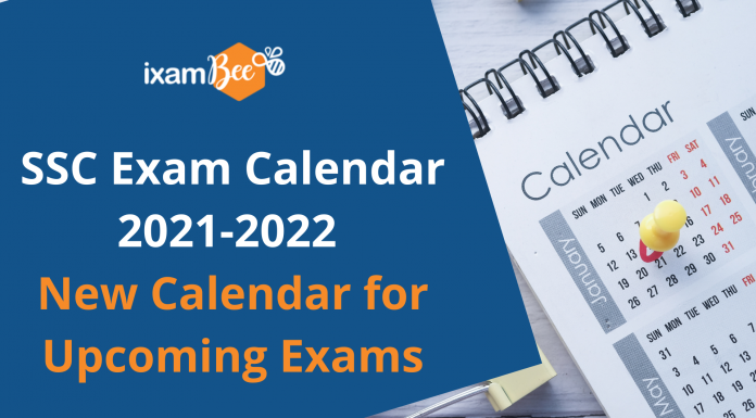 SSC Exam Calendar 2021-2022