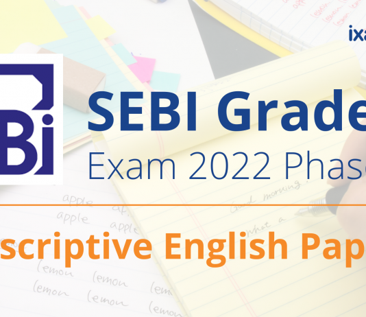 SEBI Grade A 2022 Descriptive English