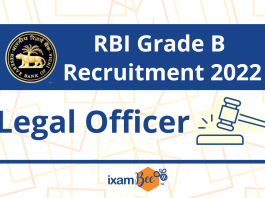 RBI Legal Officer Recruitment 2021-22