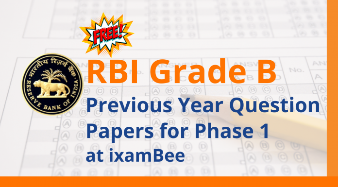 RBI Grade B Previous Year Question Papers: Phase 1 RBI Grade B Previous Year Question Papers for Phase 1