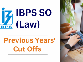 IBPS SO previous year cutoff