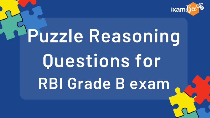 Puzzle Reasoning Questions In The RBI Grade B Exam