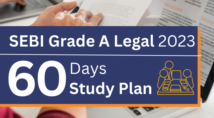 SEBI Grade A Legal study plan, Sebi legal officer, SEBi Law officer 2023 Sebi law officer exam 2023
