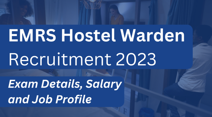 EMRS Hostel warden recruitment