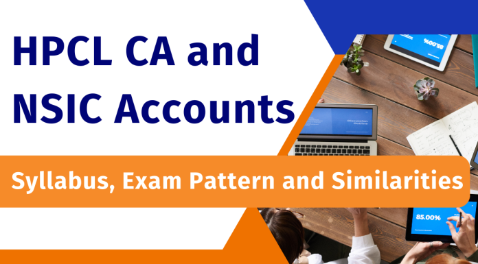 HPCL CA and NSIC Assistant Manager Finance and Accounts