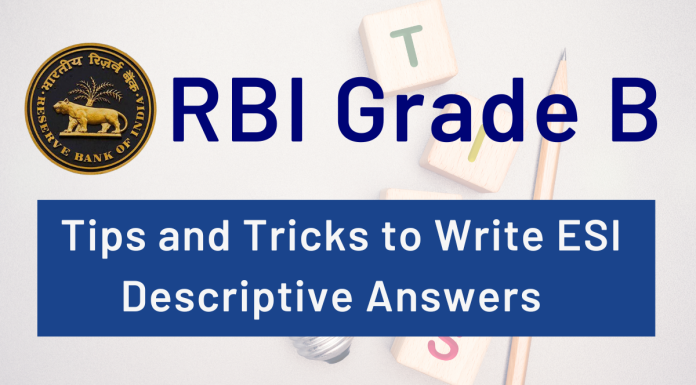 RBI Grade B 2024: How to Approach ESI Descriptive Paper? Economic Social Issue Descriptive ANswers, How to write descriptive answers in RBI Grade B, RBI Grade B Phase 2 exam, Descriptive answers in RBI Grade B, ESI, How to study ESI in RBI GRade B, How to answer ESI questions in the RBI Grade B Phase 2 exam.