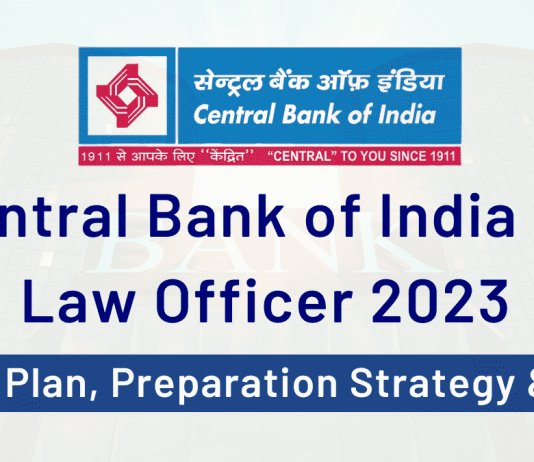 Central Bank of India Law Officer 2023