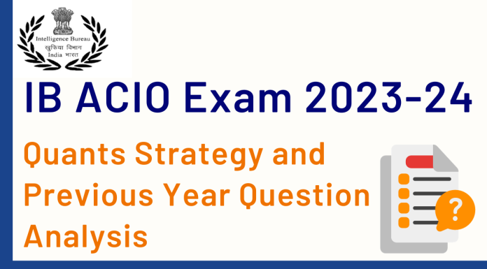 How to prepare for Quants in IB ACIO Executive exam
