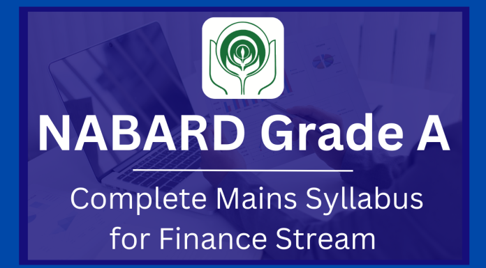 NABARd Grade A Mains Syllabus