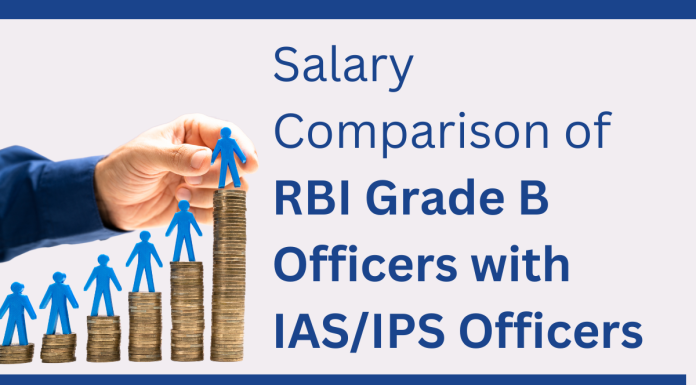 Salary Comparison of RBI Grade B Officers with IAS and IPS Officers RBI Grade B Salary Comparison