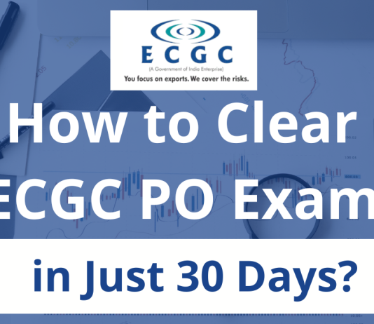 How to Clear ECGC PO Exam in Just 30 Days?