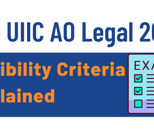 UIIC AO Legal eligibility criteria 2024