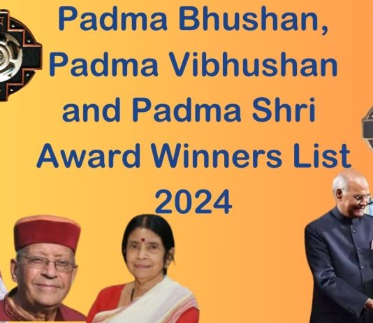 Padma Bhushan, Padma Vibhushan, and Padma Shri Award Winners List 2024