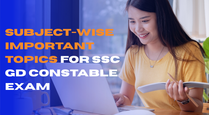 Subject-Wise Important Topics for SSC GD Constable Exam