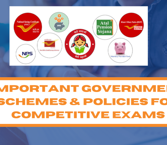 Important Government Schemes & Policies for Competitive Exams