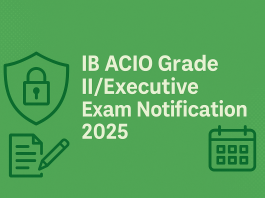 IB ACIO Notification 2025