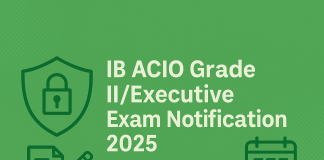 IB ACIO Notification 2025