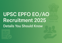 UPSC EPFO EO/AO Recruitment 2025