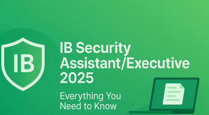 IB Security Assistant/Executive Recruitment 2025 IB Security Assistant