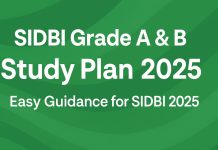 SIDBI Grade A & B Study Plan 2025: Easy Guidance for SIDBI 2025  SIDBI Grade A & B