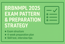 Learn the BRBNMPL 2025 exam structure, section-wise marks, and a 4-week study plan with tips for the skill test and interview stage.