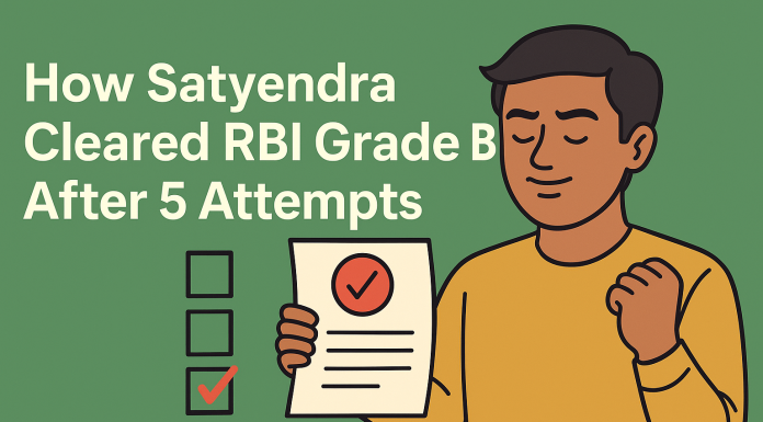 How Satyendra Cleared RBI Grade B After 5 Attempts RBI Grade B Success Story: Satyendra